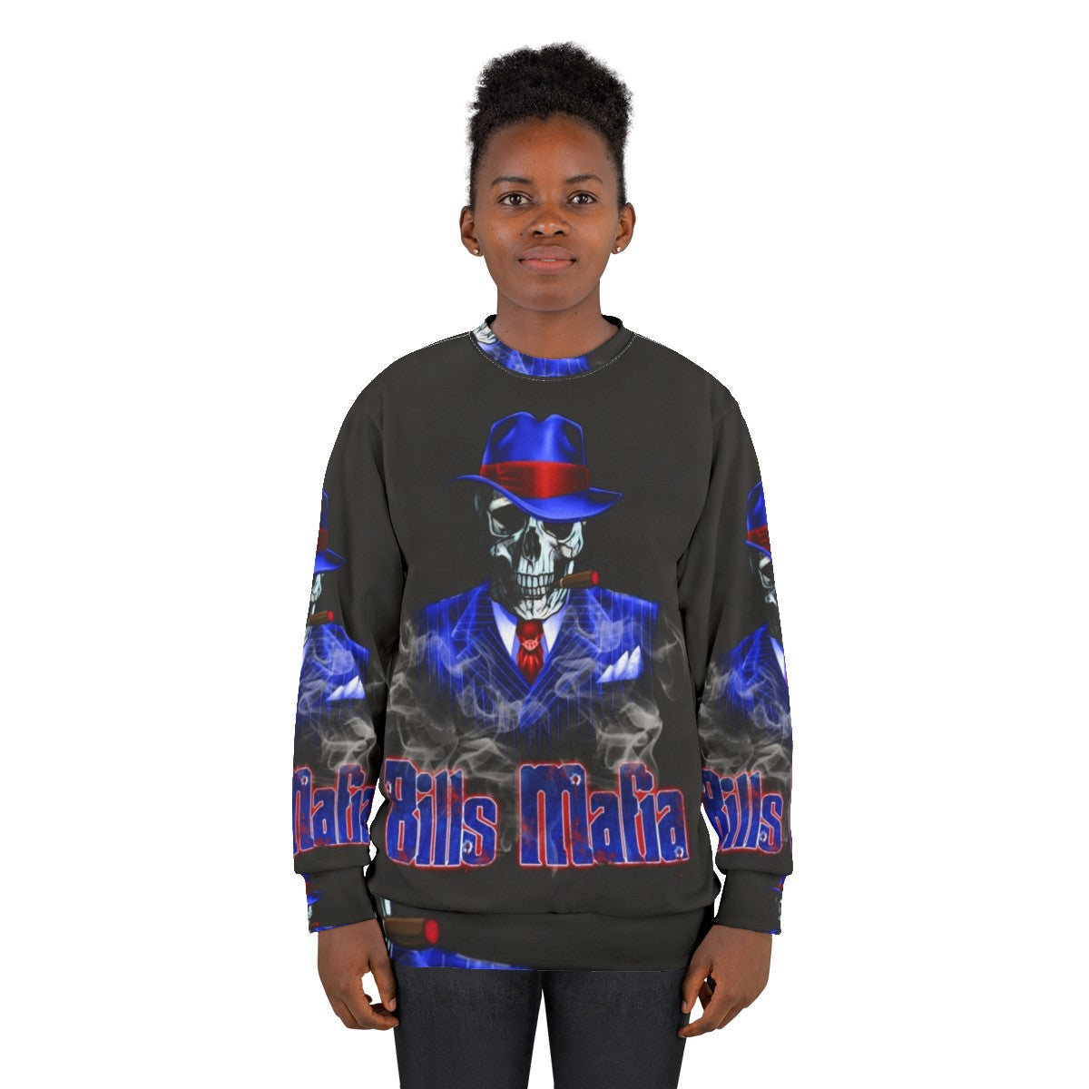 Buffalo Bills "Bills Mafia" Skeleton Sweatshirt - women