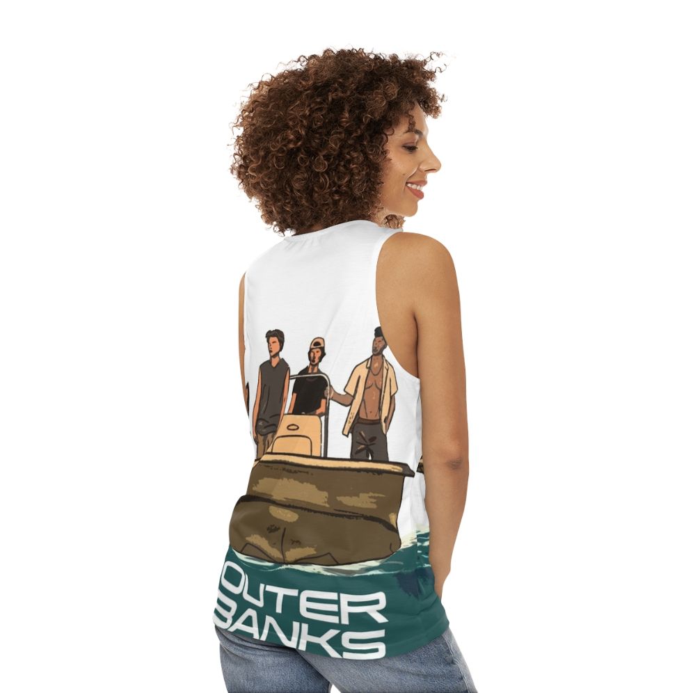 Outer Banks Netflix Unisex Tank Top - women back