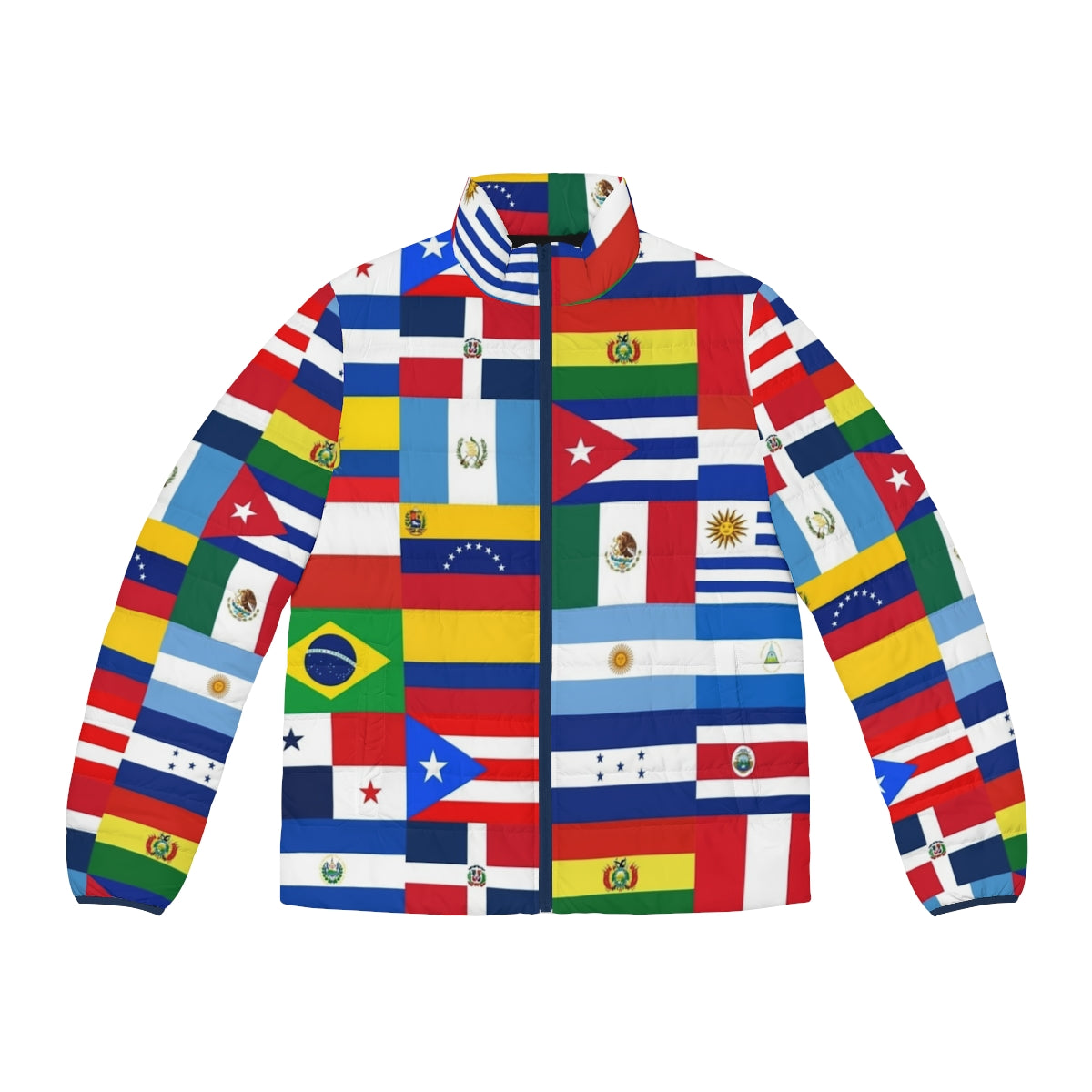 Flags of Latin America Puffer Jacket