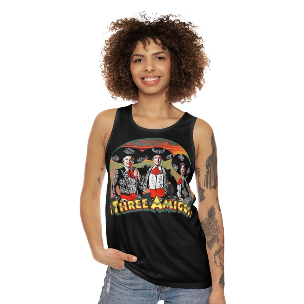 Unisex 80s comedy "The Three Amigos" tank top - women