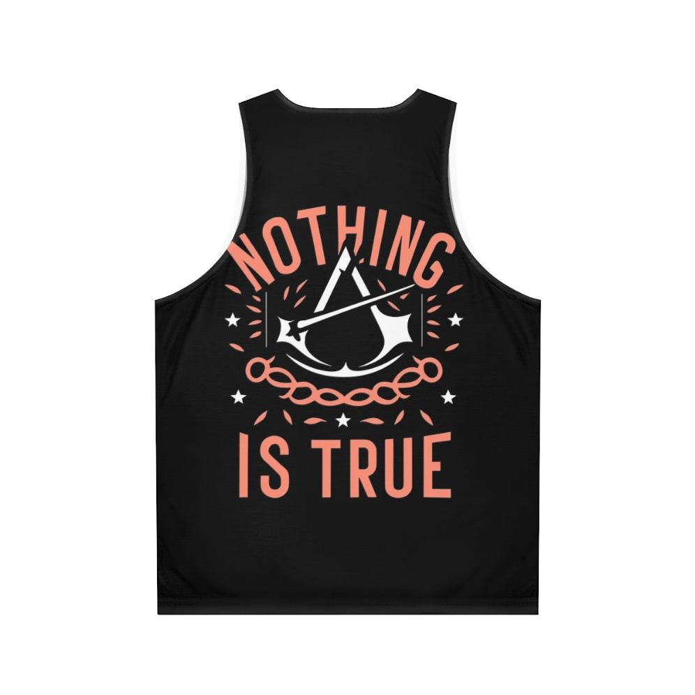 Assassin's Creed Iconic Quote Art Unisex Tank Top - Back