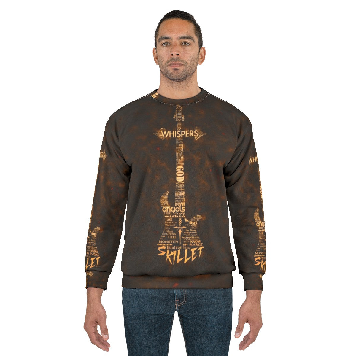 Skillet Christian Rock Band Sweatshirt with Alternative Metal Guitar Merchandise - men