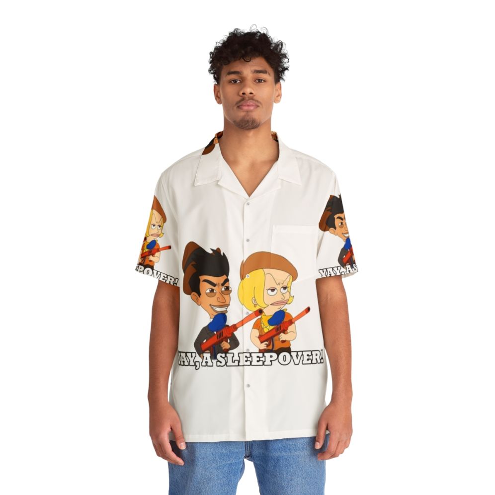 Big Mouth Lola and Jay Hawaiian Shirt - People Front