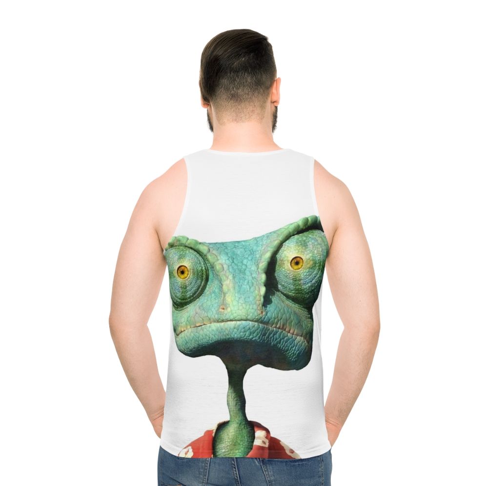 Rango Unisex Cartoon Movie Chameleon Tank Top - men back