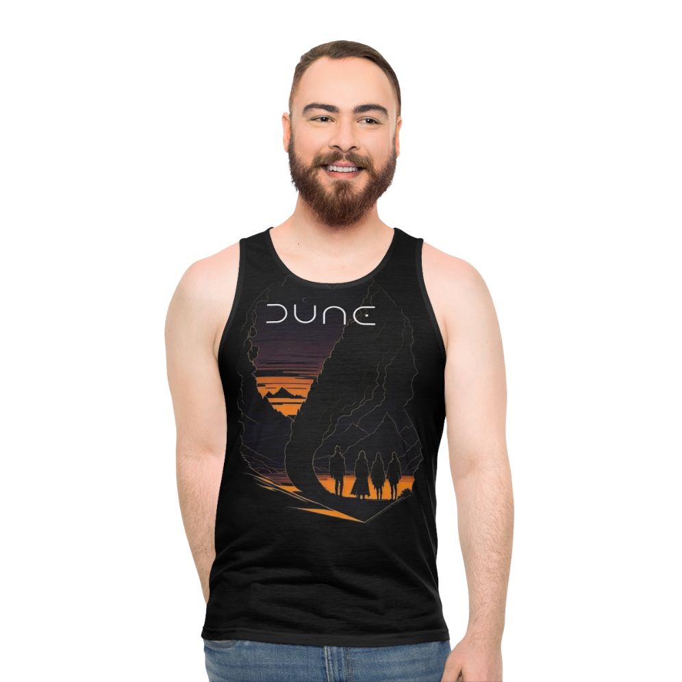 Dune Unisex Desert Landscape Tank Top - men