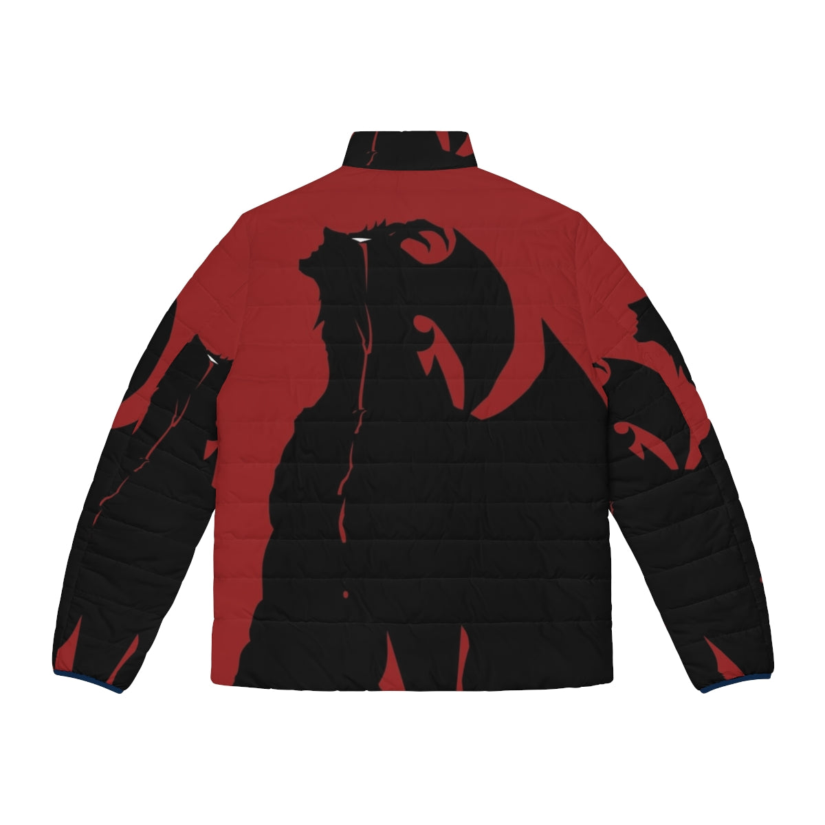 Devilman Crybaby Puffer Jacket with Demon and Blood Inspired Design - Back