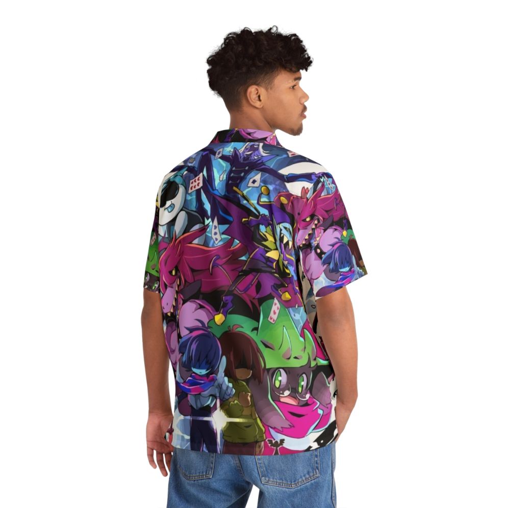 Deltarune Adventure Hawaiian Shirt with Vibrant Gaming Inspired Design - People Back