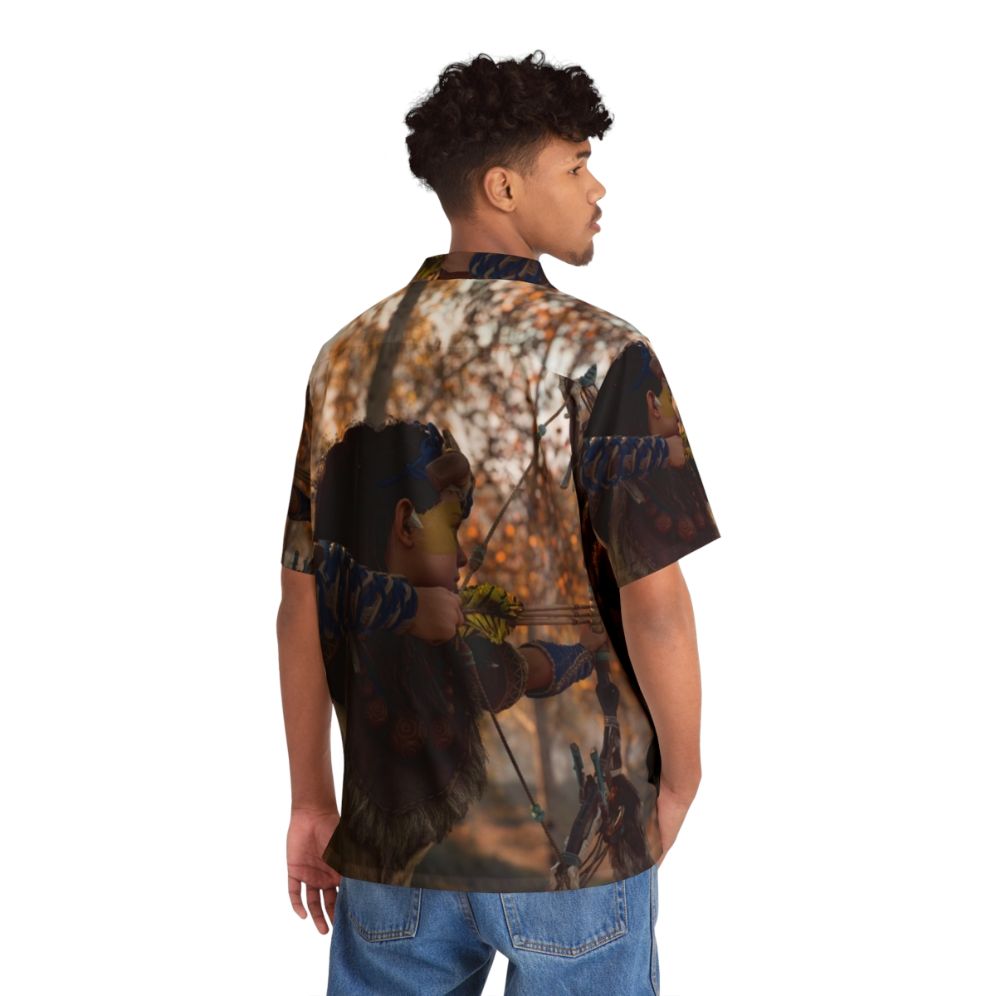 Horizon Zero Dawn Aloy Bow and Arrow Hawaiian Shirt - People Back