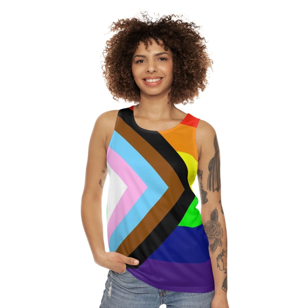 Unisex Inclusive Progress Pride Flag Tank Top - women