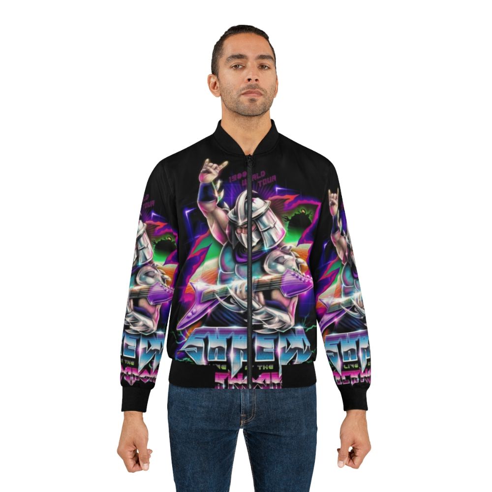 Retro "Shredder" bomber jacket with Teenage Mutant Ninja Turtles-inspired design - Lifestyle