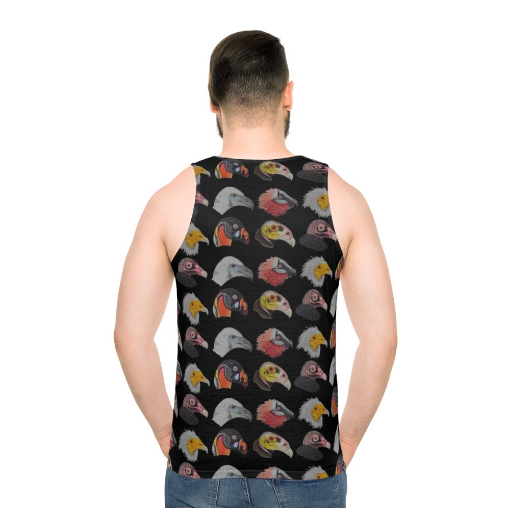 Bearded vulture unisex tank top - men back