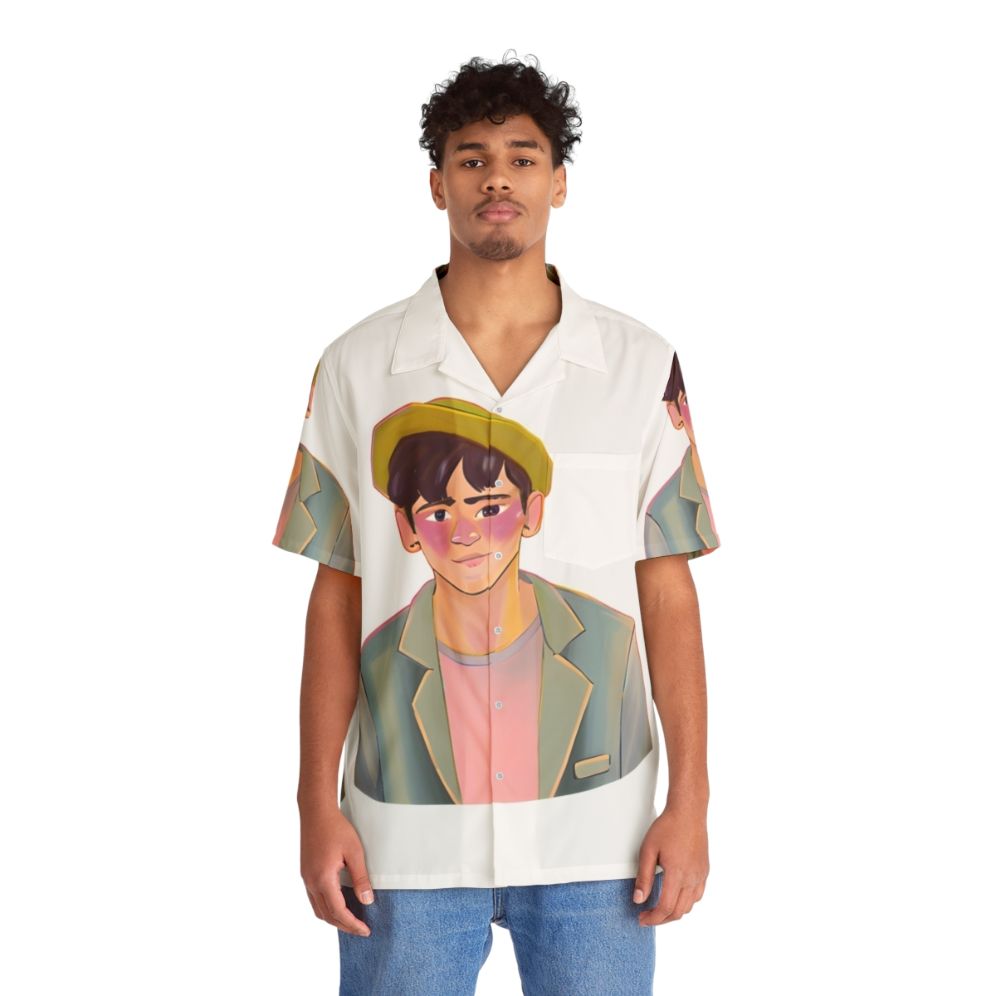 Heartstopper Charlie Spring Hawaiian Shirt - People Front