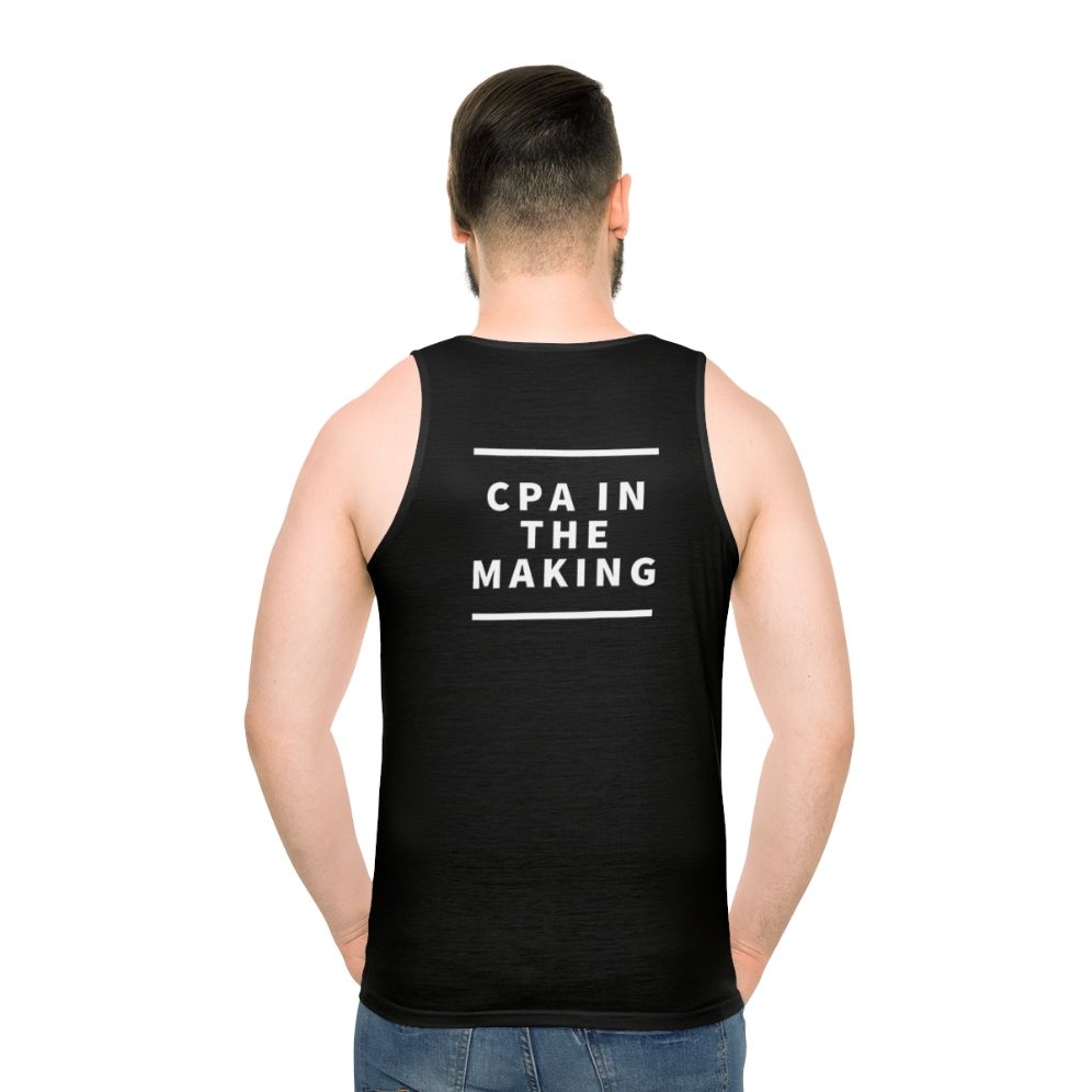 Cpa in the Making Unisex Tank Top - men back