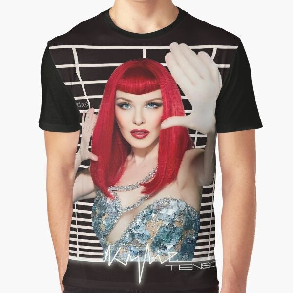 Kylie Tension Pop Retro Disco Graphic T-Shirt