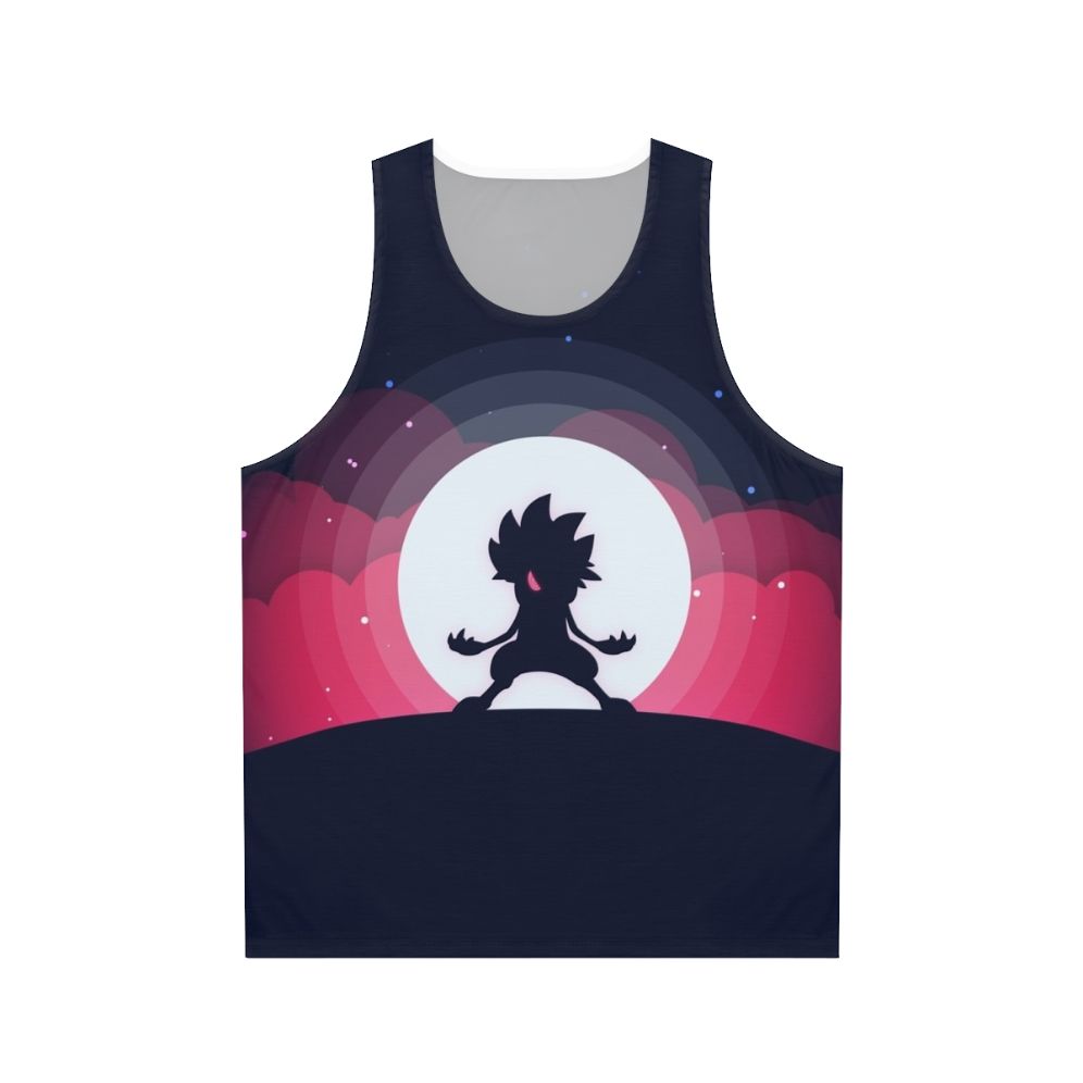 Lycanroc Flat Color Pokemon Tank Top