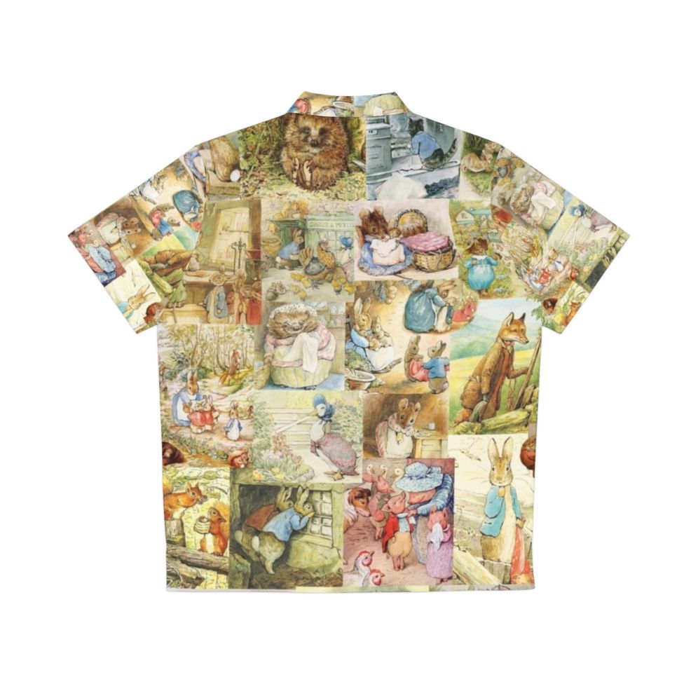 Beatrix Potter Collage Hawaiian Shirt - Back