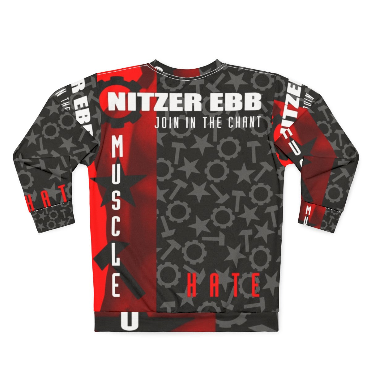 Nitzer Ebb "Join In The Chant" Industrial Music Sweatshirt - Back