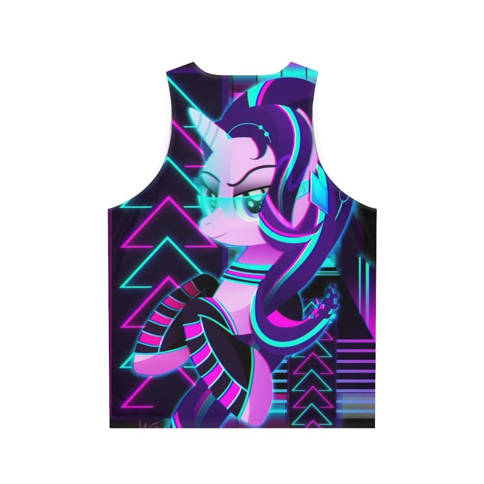 Retro synthwave starlight glimmer unisex tank top - Back