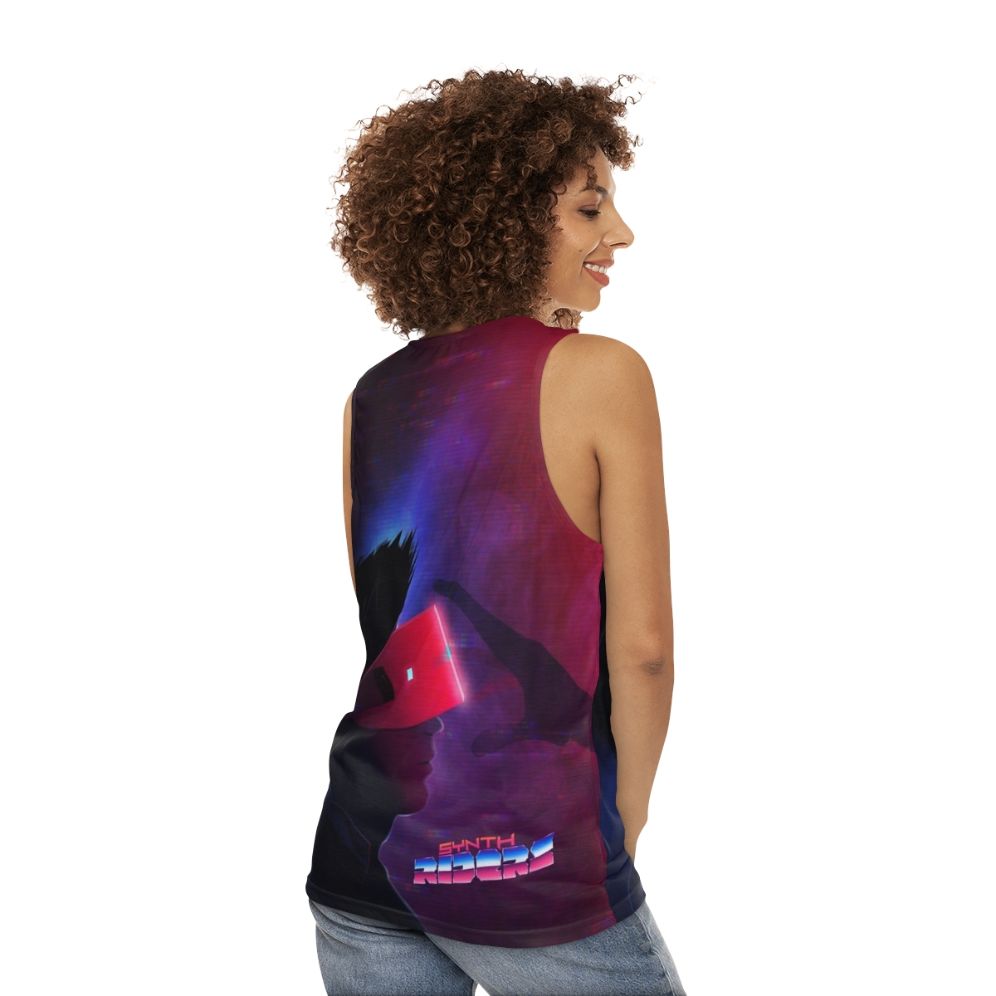 Synth Riders Virtual Reality Unisex Tank Top - women back