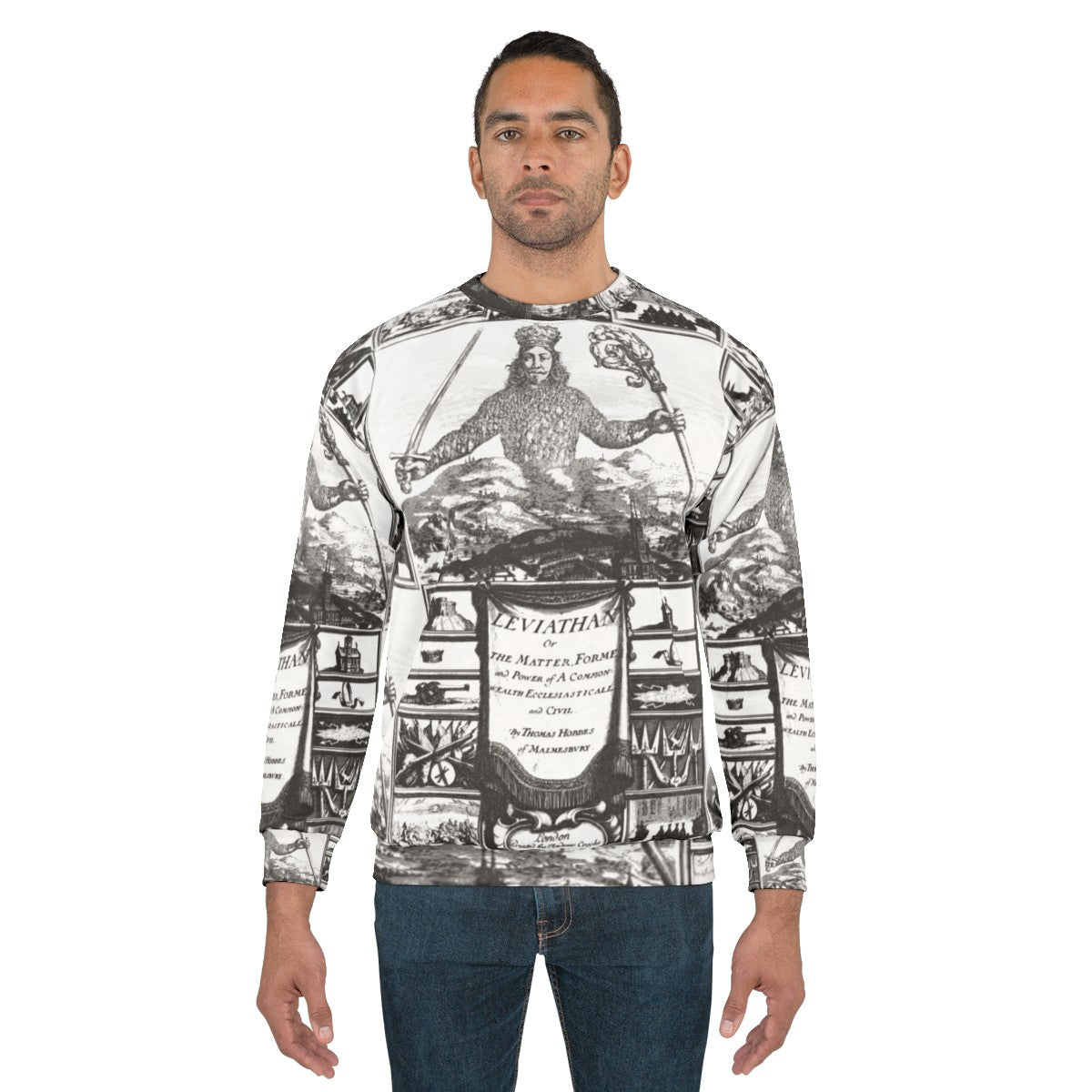 Hobbes Leviathan Frontispiece Sweatshirt - men