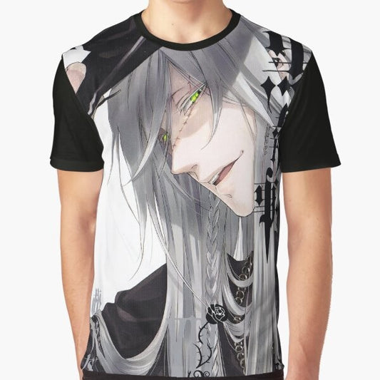 Undertaker Black Butler Graphic T-Shirt featuring Sebastian Michaelis and Ciel Phantomhive from the popular anime series