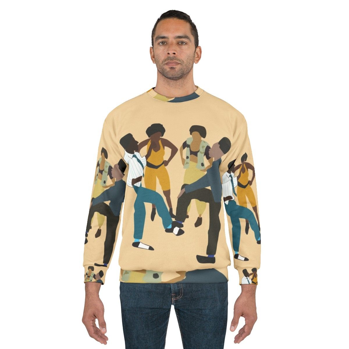 Retro 90s House Party Sweatshirt featuring Hip Hop Art - men