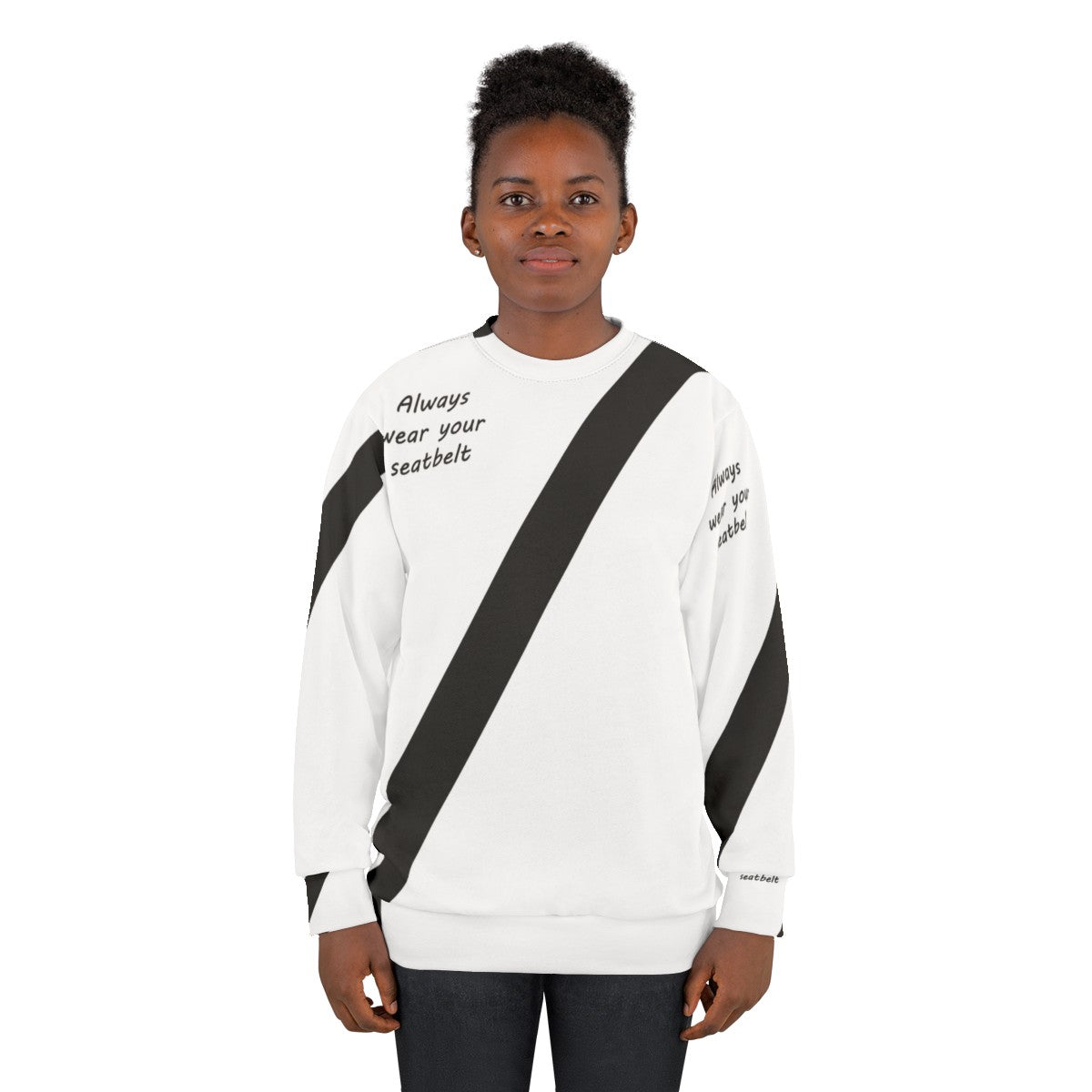 Seatbelt Sweatshirt for Safety and Style - women