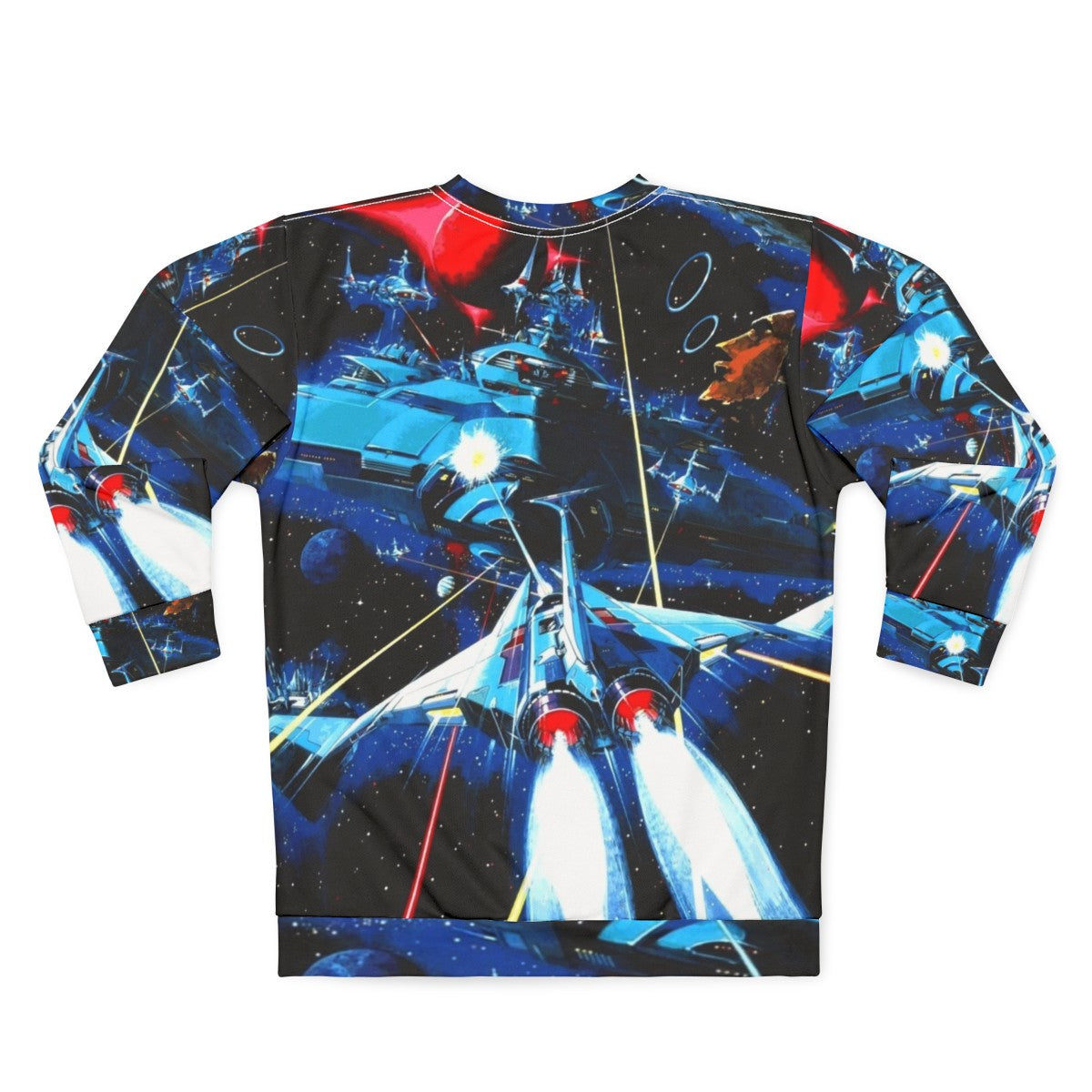 Retro Gradius Arcade Game Sweatshirt - Back