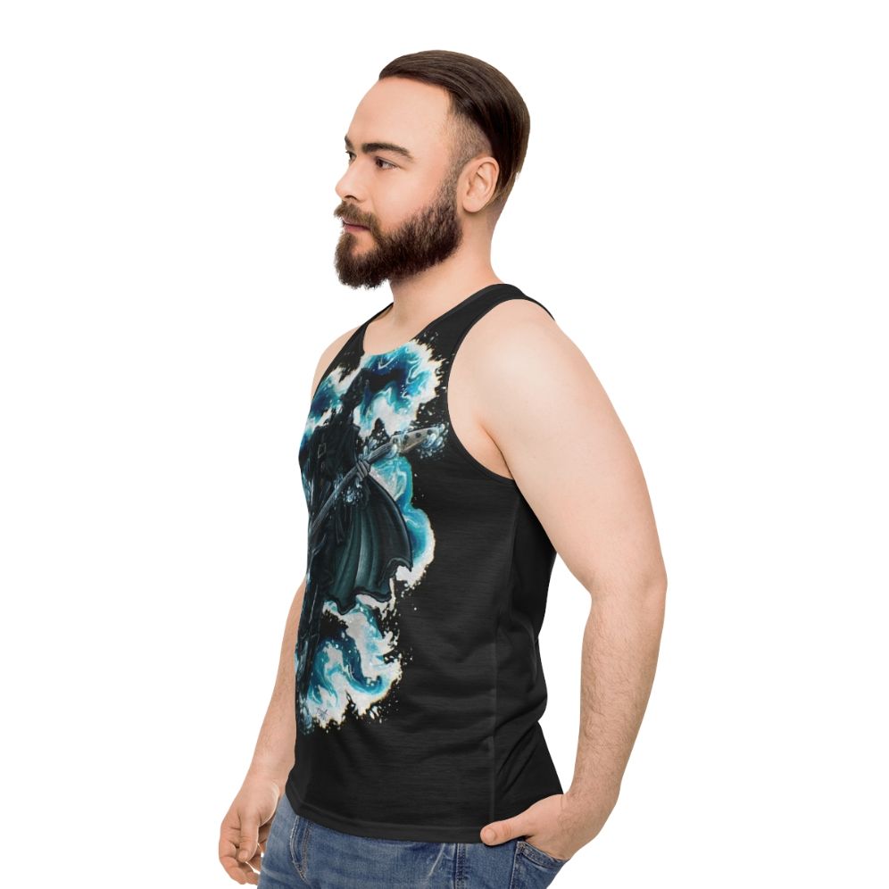 Unisex "Rain Ghoul" Tank Top - men side