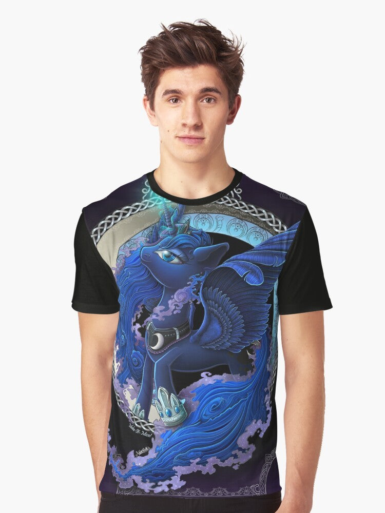 Graphic t-shirt featuring Princess Luna from My Little Pony: Friendship is Magic - Men