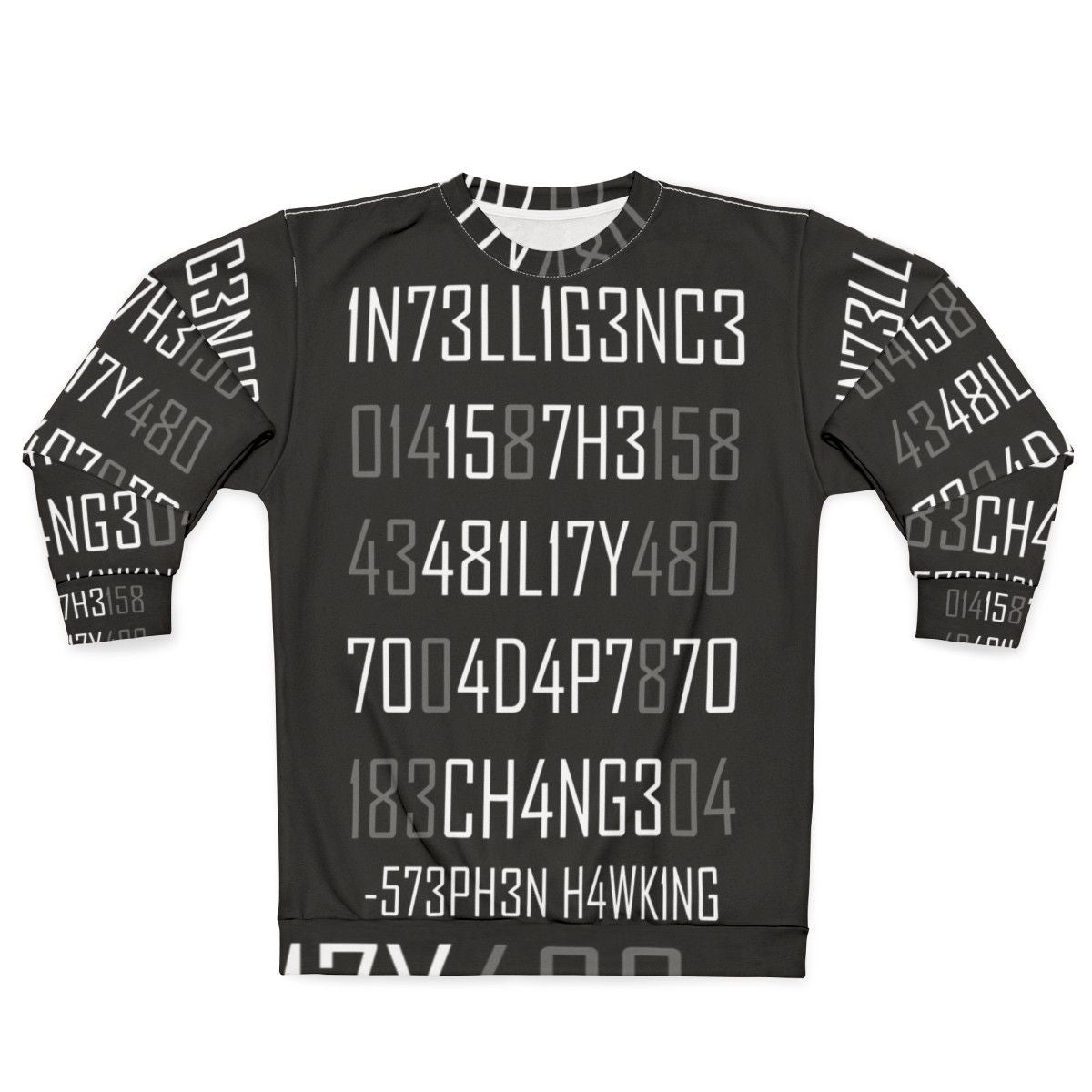 Encoded Adapt Or Die Sweatshirt for Science Enthusiasts