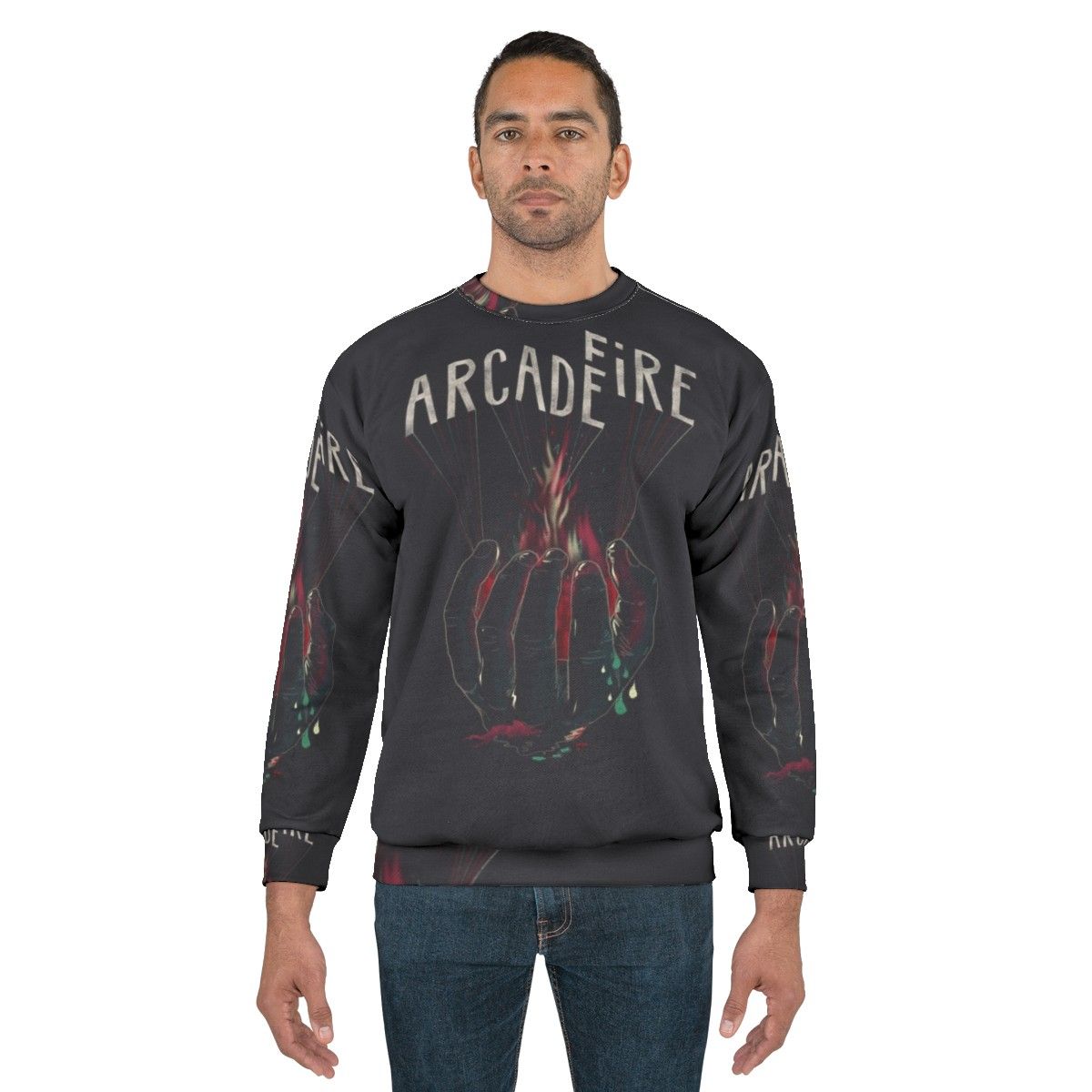 Arcade Fire Hand Print Sweatshirt - men