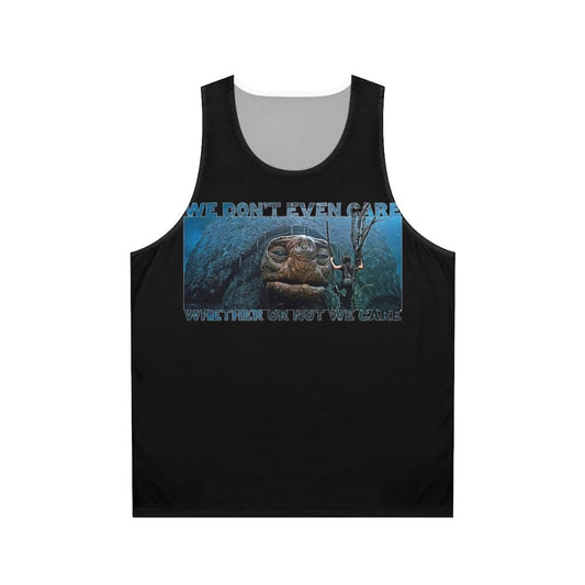 Unisex tank top with graphic design of the turtle from 'The Neverending Story'