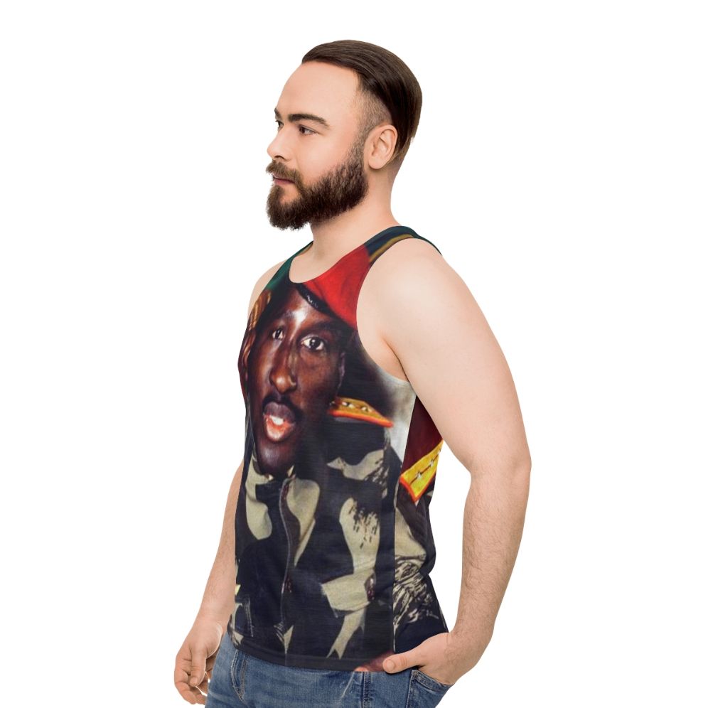 Thomas Sankara African Unisex Tank Top - men side