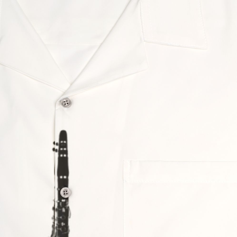 Clarinet Rocket Hawaiian Shirt - Detail