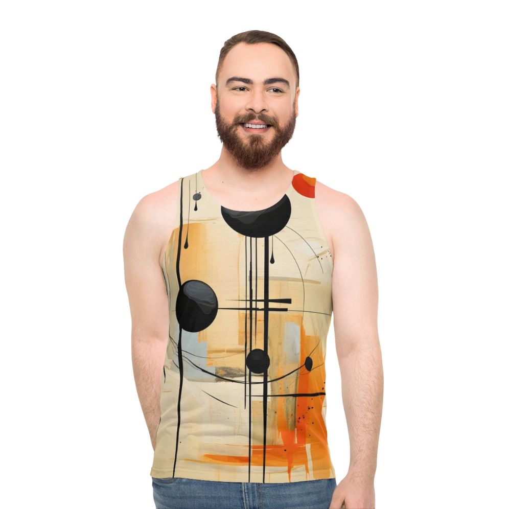 Autumn Abstract Neutral Unisex Tank Top - men