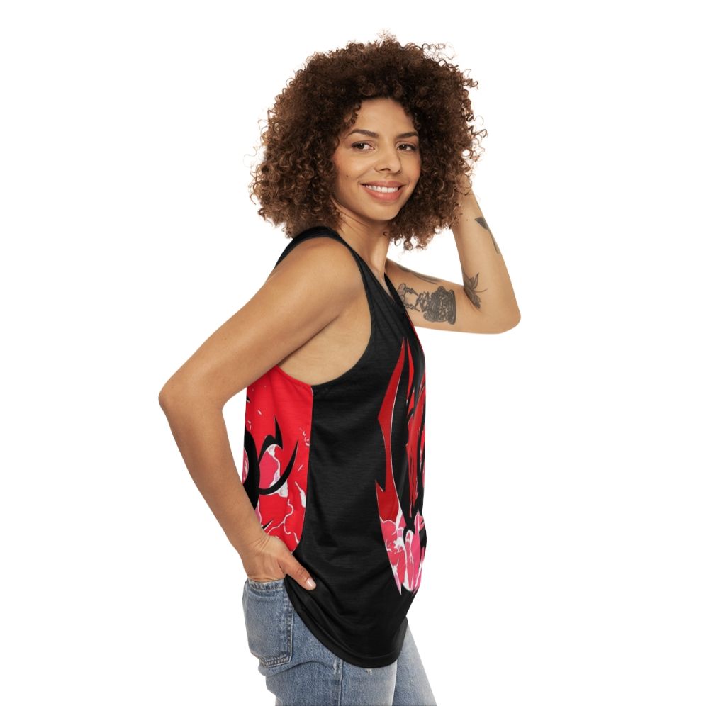 Mystic fire dragon unisex tank top - women side