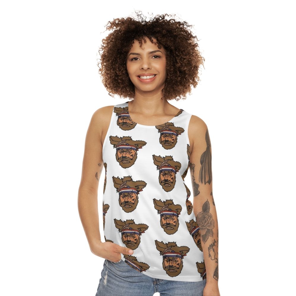 The Mighty Boosh Crack Fox Unisex Tank Top - women