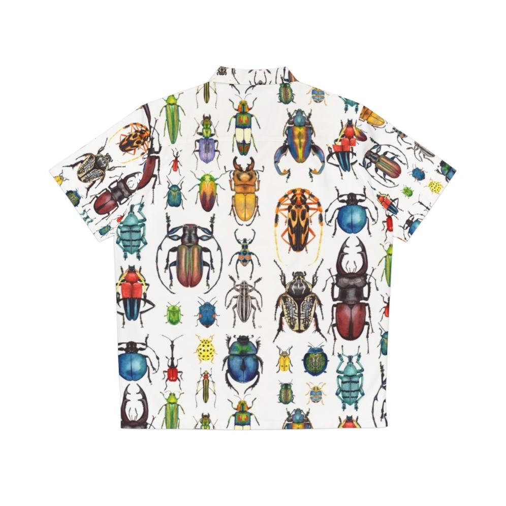 Beetle Collection Hawaiian Shirt featuring a vibrant nature-inspired design - Back