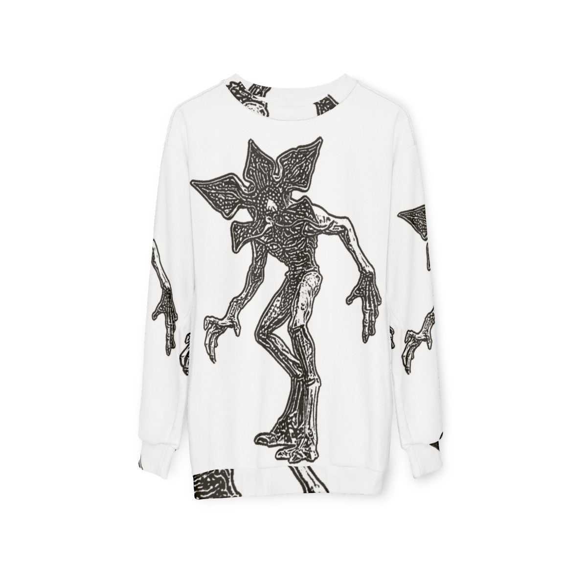 Stranger Things Demogorgon Sweatshirt - Horror-Themed Netflix Merchandise - hanging