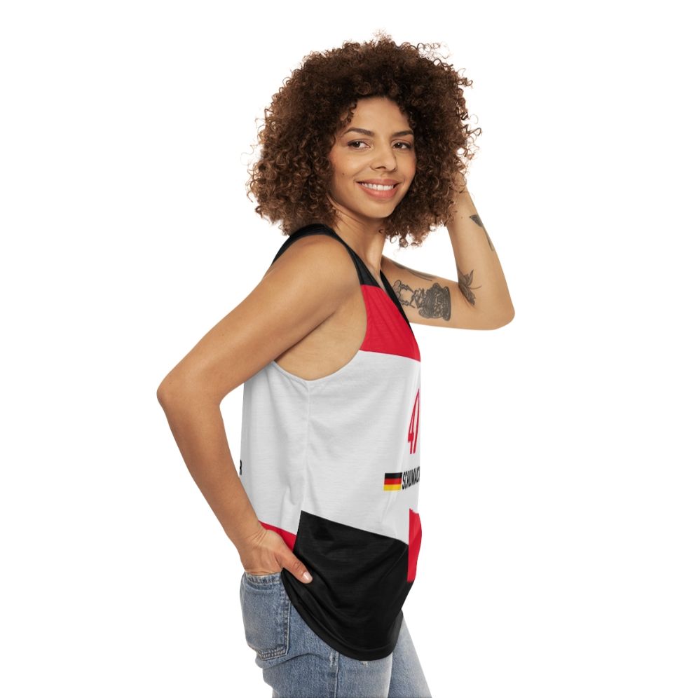 F1 2021 Schumacher Classic Unisex Tank Top - women side