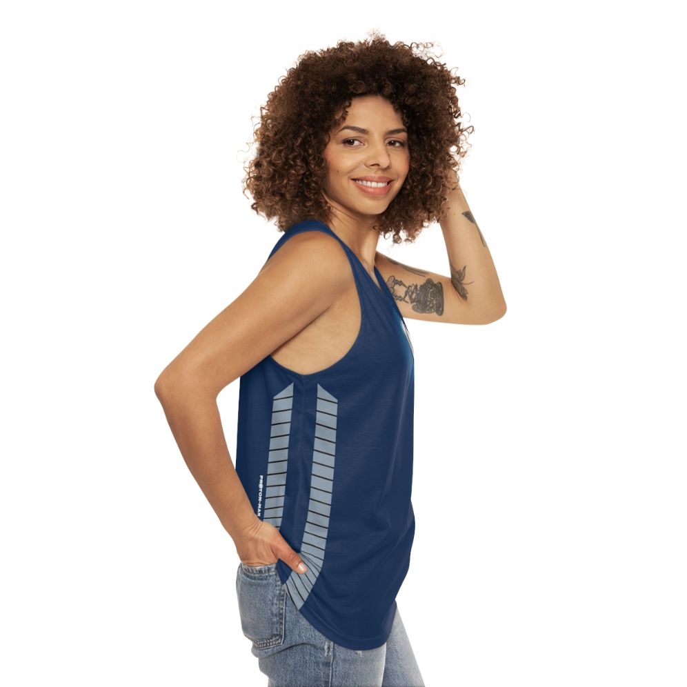 Proton Man Costume Adult Unisex Tank Top - women side