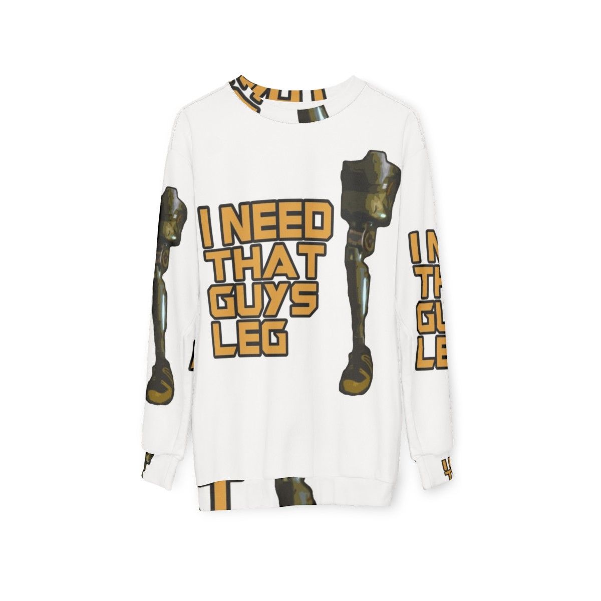 Guardians of the Galaxy "I Need That Guys Leg" Sweatshirt - hanging