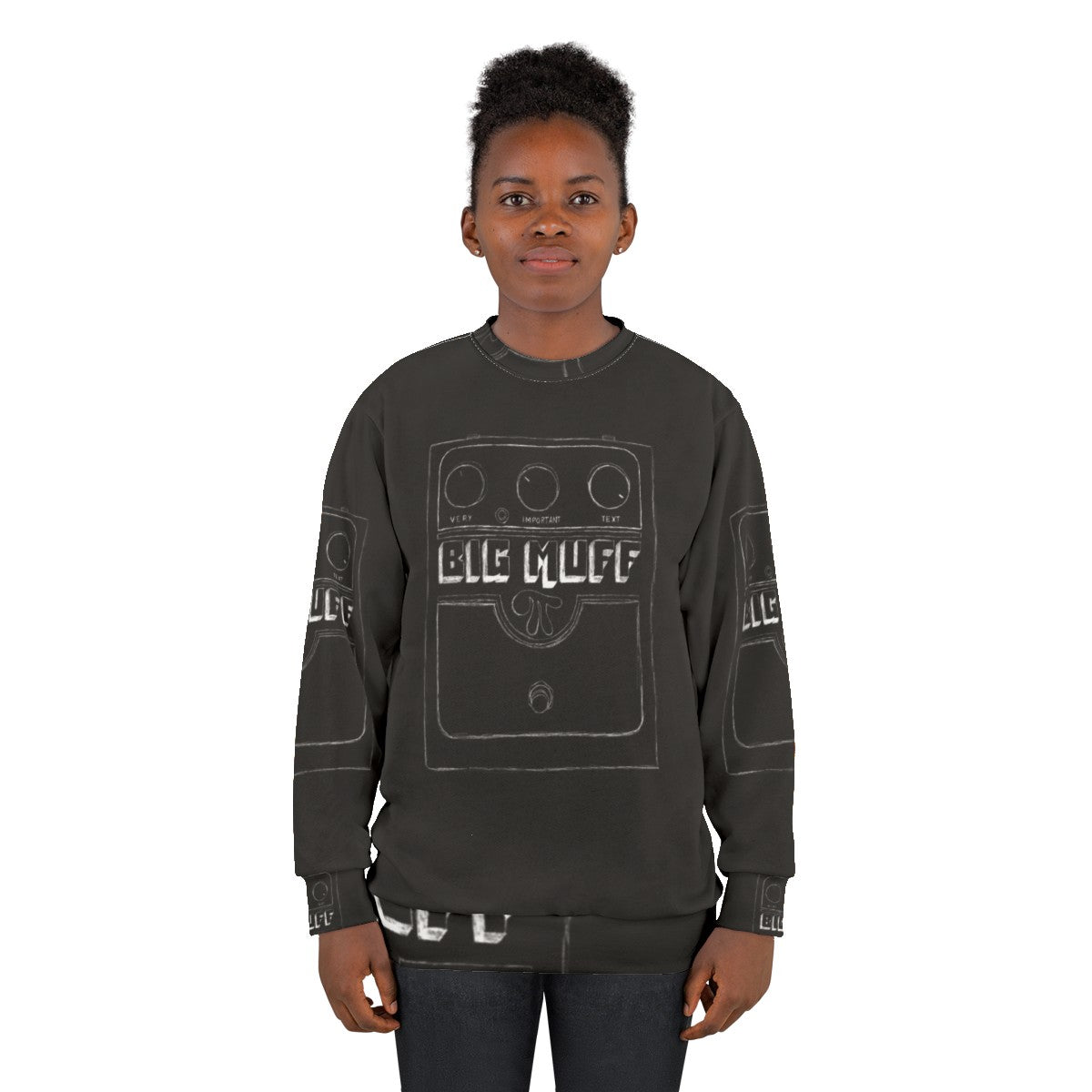 Big Muff Fuzz Pedal Shoegaze Guitar Sweatshirt - women