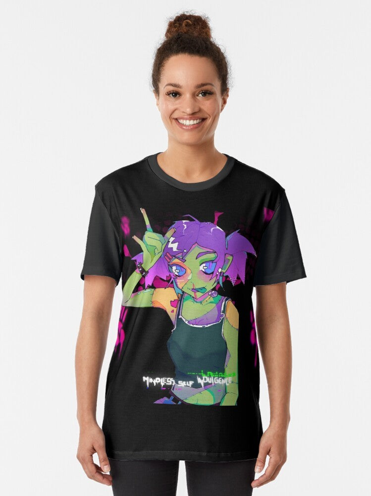 Mindless Self Indulgence anime aesthetic graphic t-shirt - Women