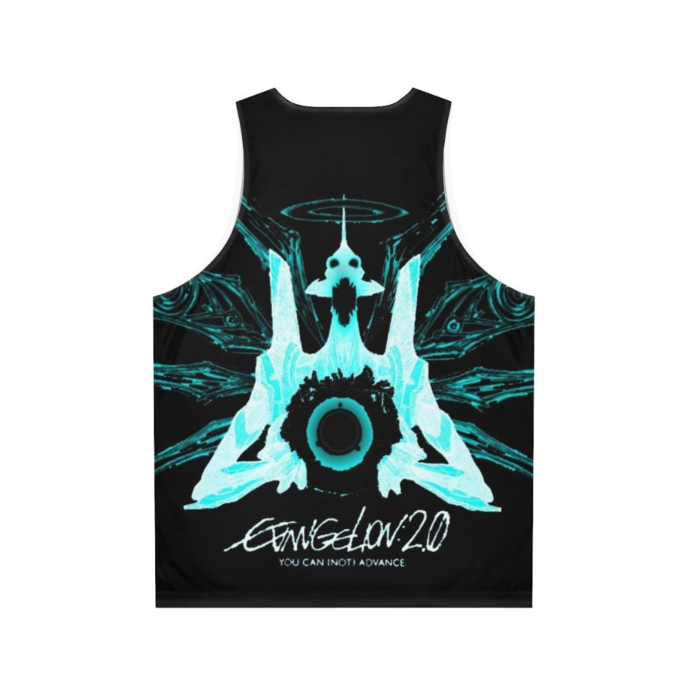 Evangelion Unit 01 Angel Logo Unisex Tank Top - Back