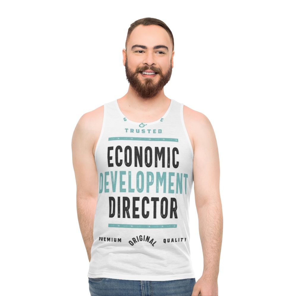 Economic Development Director Unisex Tank Top - men