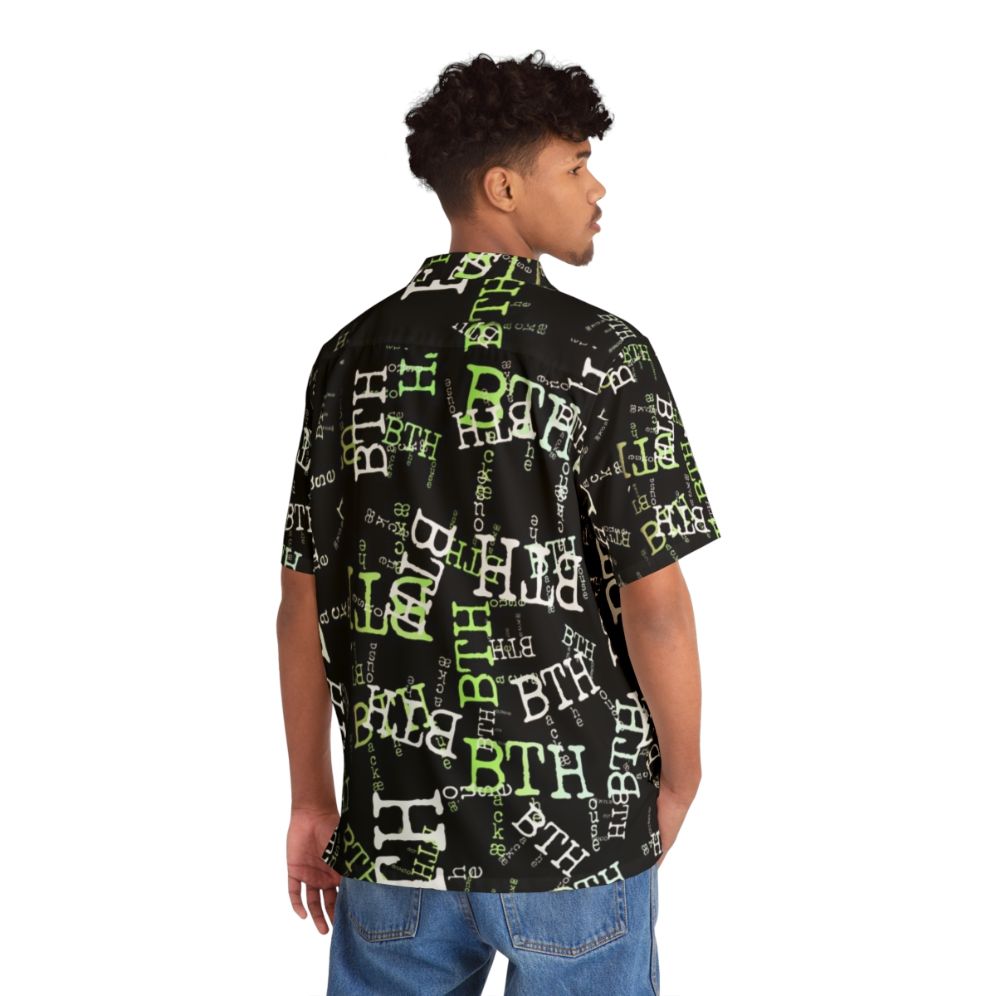 Backaethehouse Hawaiian Chef Shirt with Tropical Pattern - People Back