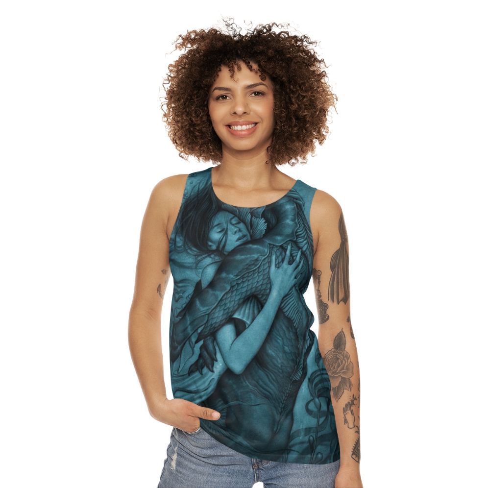 Unisex tank top featuring 'The Shape of Water' movie design - women