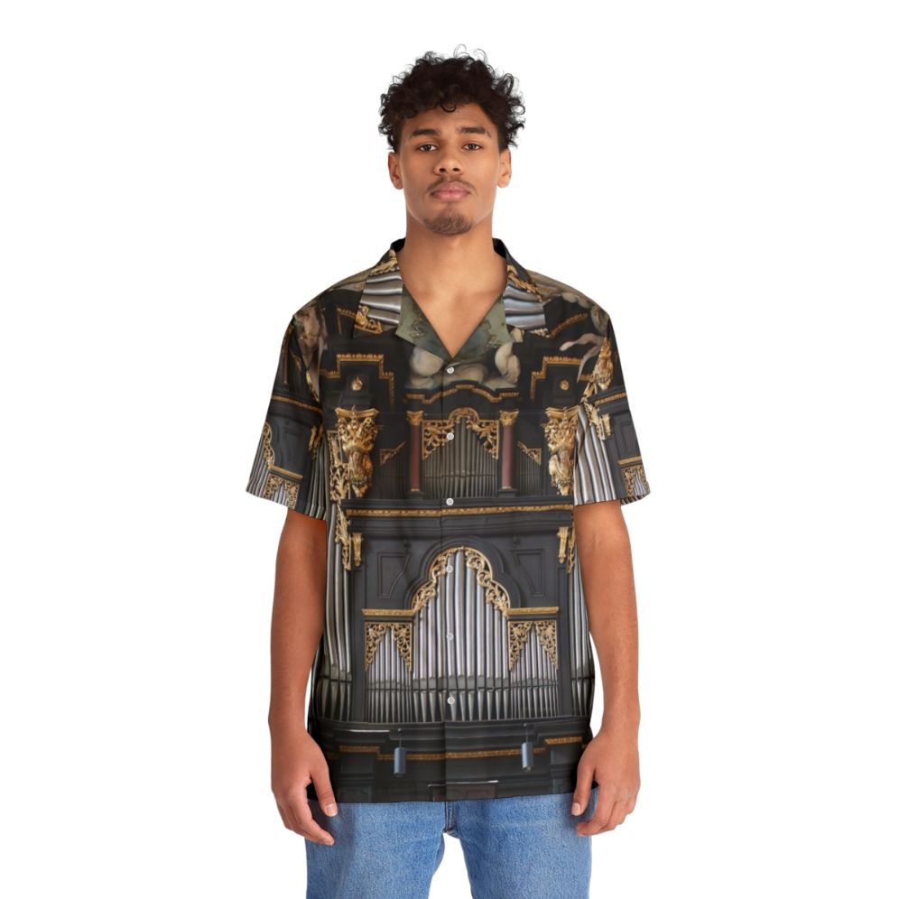 Baroque organ music Hawaiian shirt featuring the Main Organ of St. Emmeram, Regensburg - People Front